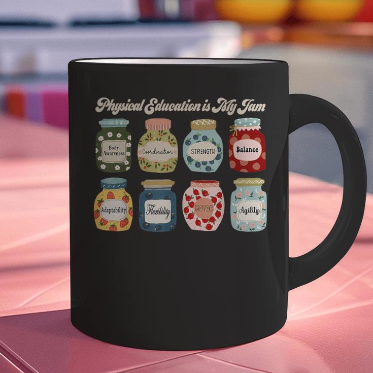 Physical Education Is My Jam Sports PE Coach Teacher Graphic Print Coffee Mug, Pe Teacher Mugs, gift for family, gift for coworker Physical Education Is My Jam Sports PE Coach Teacher Graphic Print Coffee Mug, Pe Teacher Mugs, gift for family, gift for coworker