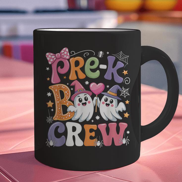 Pre-K Boo Crew Pre-K Teacher Student Kids Halloween Graphic Print Coffee Mug, gift for family, gift for coworker