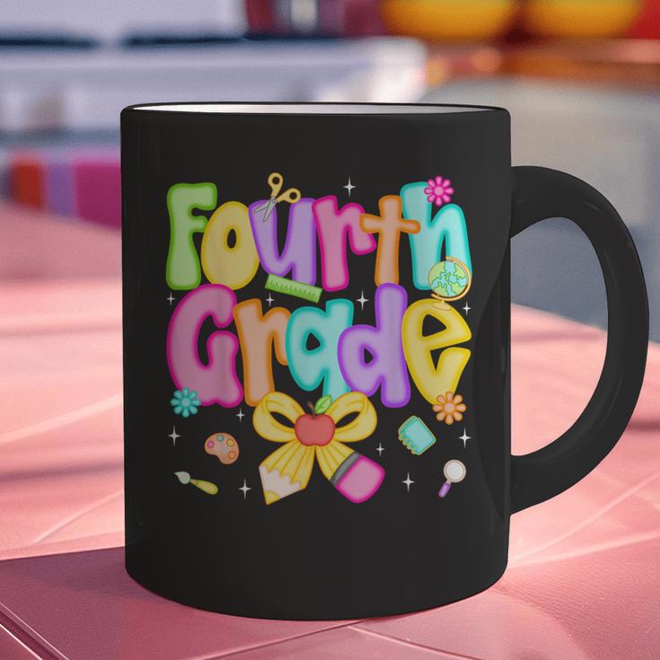 Preppy Fourth Grade Back To School 4th Grade Teacher Girls Graphic Print Coffee Mug, 4th Grade Teacher Mugs, gift for family, gift for coworker Preppy Fourth Grade Back To School 4th Grade Teacher Girls Graphic Print Coffee Mug, 4th Grade Teacher Mugs, gift for family, gift for coworker