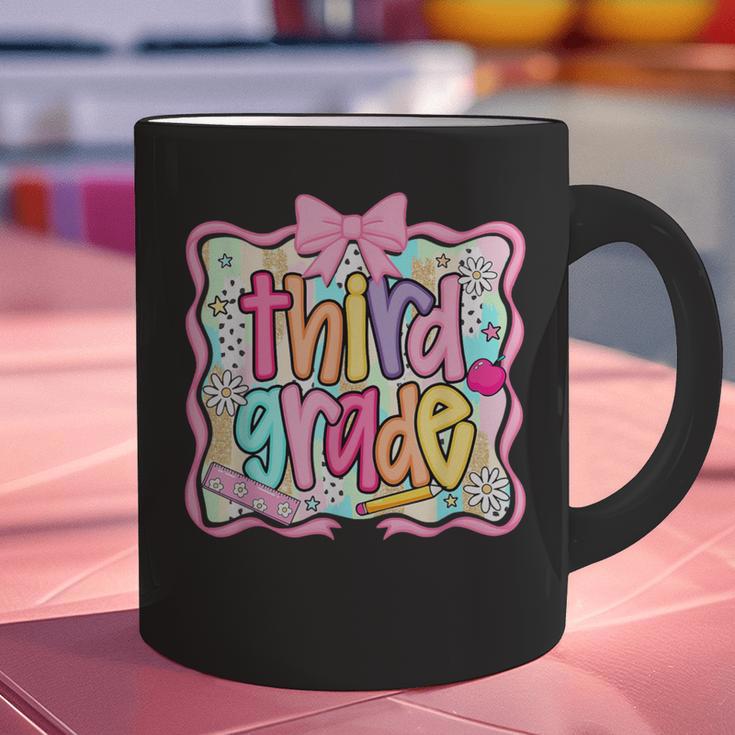 Preppy Third Grade Back To School Teacher Girl Kid Graphic Print Coffee Mug, gift for family, gift for coworker Preppy Third Grade Back To School Teacher Girl Kid Graphic Print Coffee Mug, gift for family, gift for coworker