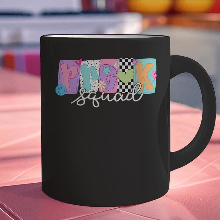 Preschool Squad Team Pre-K Crew Back To School Teacher Graphic Print Coffee Mug, gift for family, gift for coworker Preschool Squad Team Pre-K Crew Back To School Teacher Graphic Print Coffee Mug, gift for family, gift for coworker