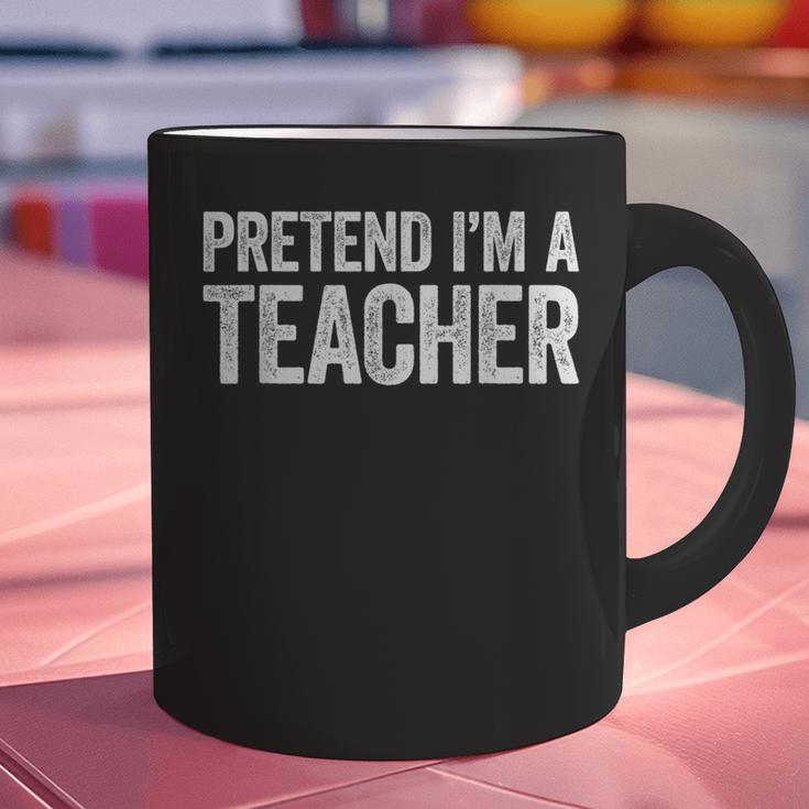 Pretend I'm A Teacher Shirt Adult Kids Men Women Costume Graphic Print Coffee Mug, gift for family, gift for coworker