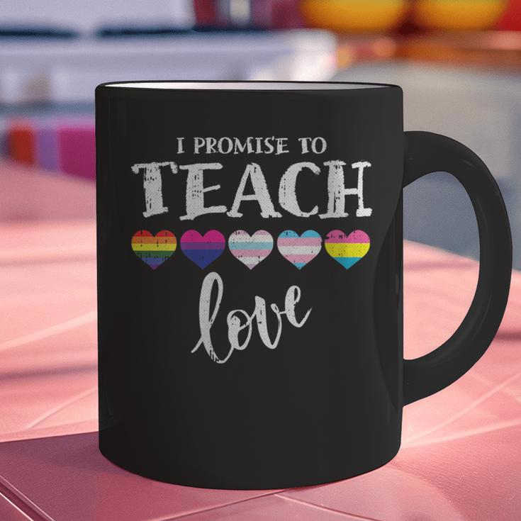 I Promise To Teach Love LGBT-Q Pride Proud Ally Teacher Graphic Print Coffee Mug, gift for family, gift for coworker I Promise To Teach Love LGBT-Q Pride Proud Ally Teacher Graphic Print Coffee Mug, gift for family, gift for coworker