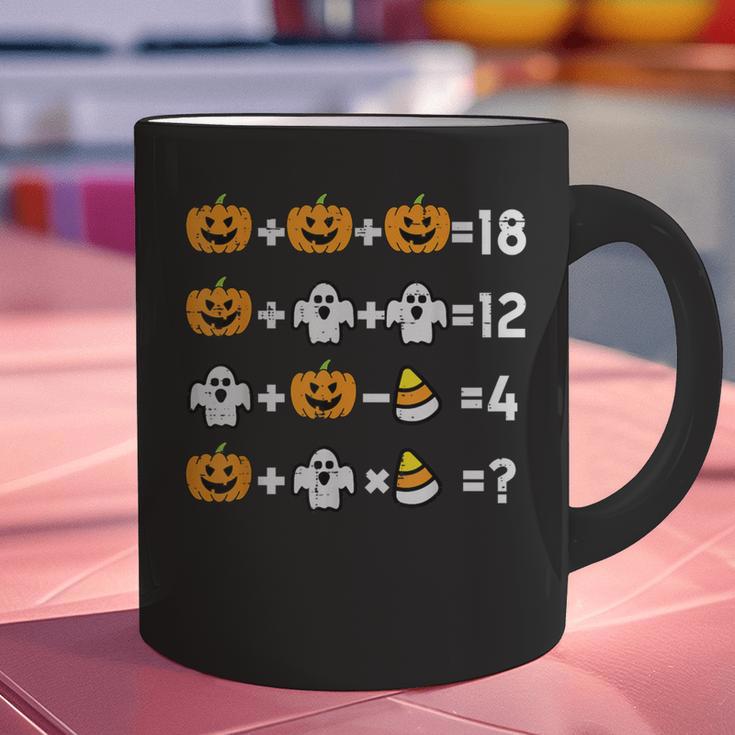 Pumpkin Ghost Equation Math Teacher Halloween Costume Graphic Print Coffee Mug, gift for family, gift for coworker Pumpkin Ghost Equation Math Teacher Halloween Costume Graphic Print Coffee Mug, gift for family, gift for coworker
