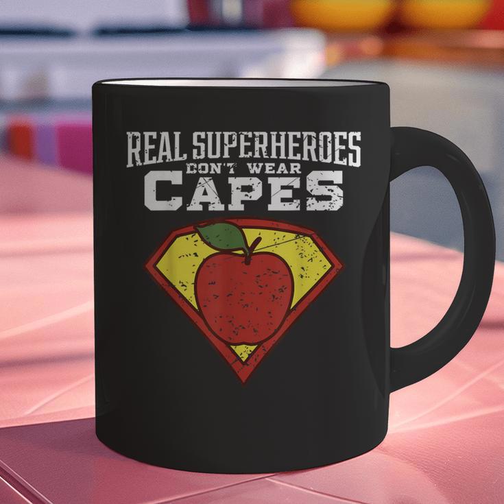 Real Superheroes Don't Wear Capes Teacher Shirt Teaching Te Graphic Print Coffee Mug, gift for family, gift for coworker Real Superheroes Don't Wear Capes Teacher Shirt Teaching Te Graphic Print Coffee Mug, gift for family, gift for coworker