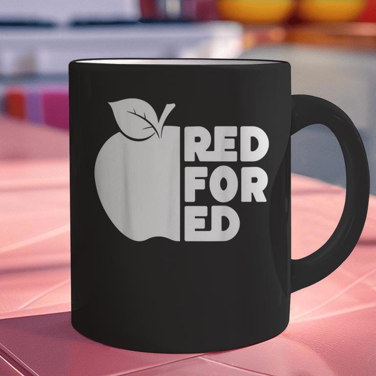 Red For Ed Teacher Support Public Education For Men Women Kids Graphic Print Coffee Mug, gift for family, gift for coworker Red For Ed Teacher Support Public Education For Men Women Kids Graphic Print Coffee Mug, gift for family, gift for coworker