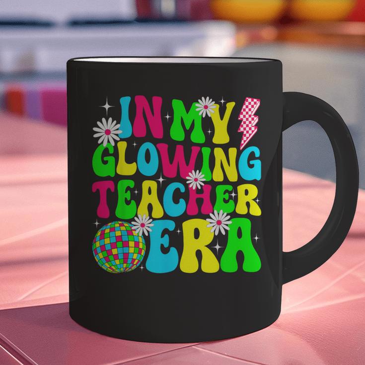 Retro Groovy In My Glowing Teacher Era Happy Teacher's Day Graphic Print Coffee Mug, Groovy Teacher Mugs, gift for family, gift for coworker Retro Groovy In My Glowing Teacher Era Happy Teacher's Day Graphic Print Coffee Mug, Groovy Teacher Mugs, gift for family, gift for coworker