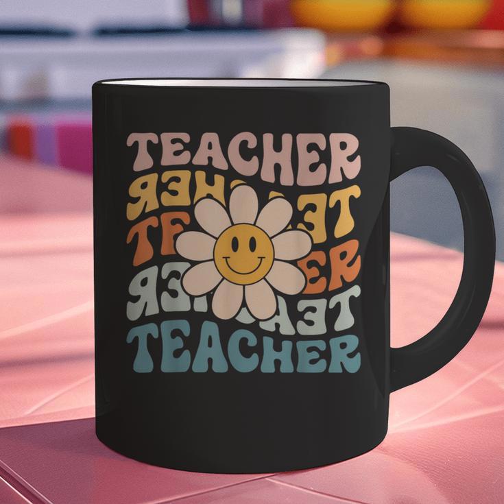 Retro Teacher Daisy Colorful Elementary School Teacher Graphic Print Coffee Mug, gift for family, gift for coworker Retro Teacher Daisy Colorful Elementary School Teacher Graphic Print Coffee Mug, gift for family, gift for coworker