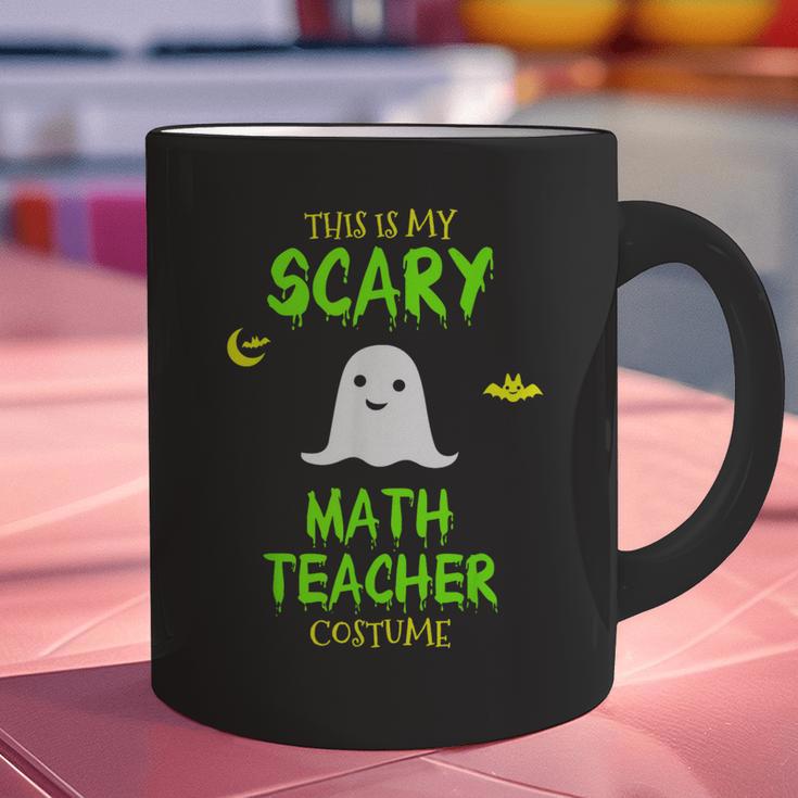 Scary Math Teacher Costume Halloween Lazy Easy Christmas Graphic Print Coffee Mug, gift for family, gift for coworker