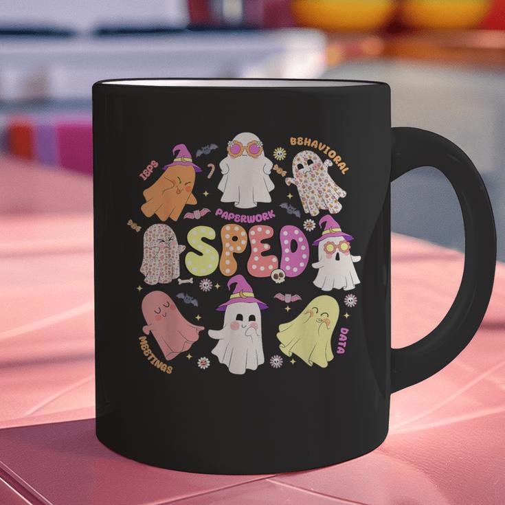 SPED Teacher Halloween Spooky Special Education Team Men Women Kids Graphic Print Coffee Mug, gift for family, gift for coworker