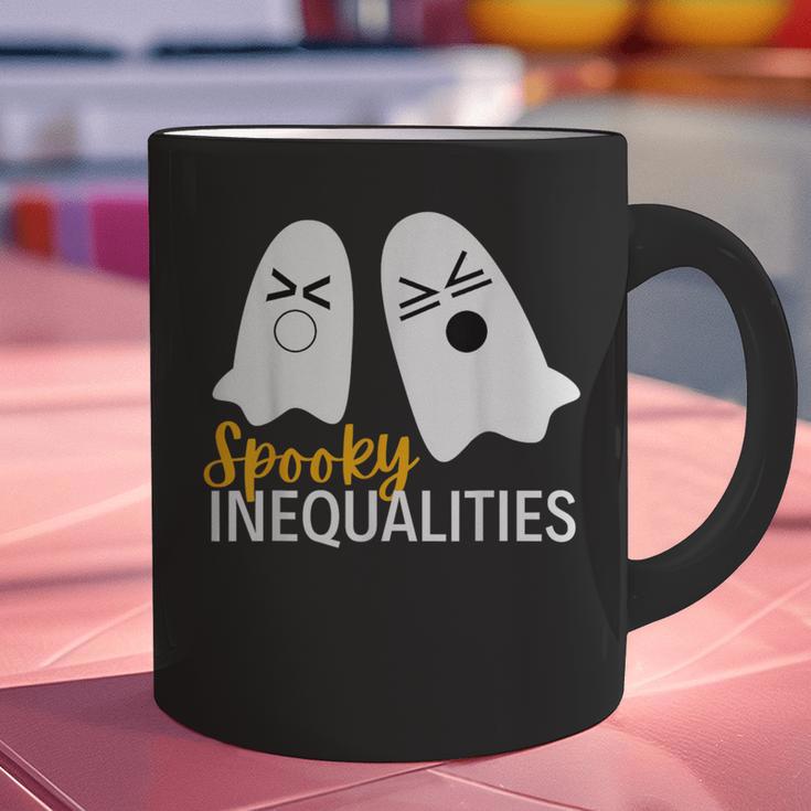 Spooky Ghost Inequalities Halloween Math Teacher Graphic Print Coffee Mug, gift for family, gift for coworker Spooky Ghost Inequalities Halloween Math Teacher Graphic Print Coffee Mug, gift for family, gift for coworker