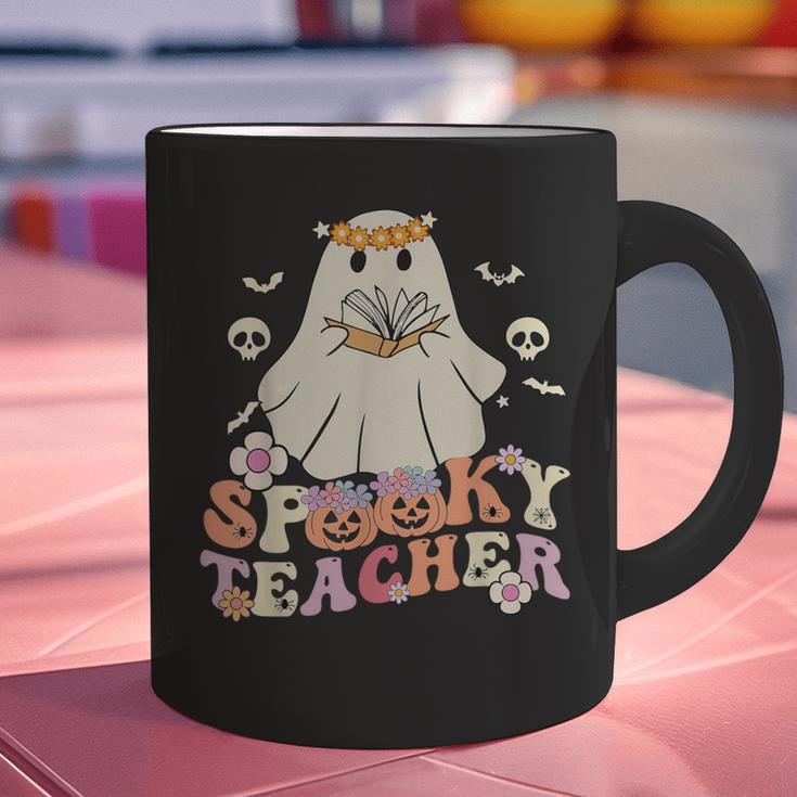 Spooky Teacher Groovy Retro Ghost Teacher Halloween 2023 For Men Women Kids Graphic Print Coffee Mug, Groovy Teacher Mugs, gift for family, gift for coworker Spooky Teacher Groovy Retro Ghost Teacher Halloween 2023 For Men Women Kids Graphic Print Coffee Mug, Groovy Teacher Mugs, gift for family, gift for coworker