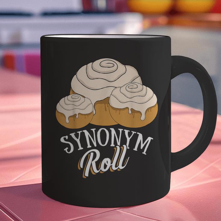 Synonym Roll Teacher And Grammar Geeks Pun For Men Women Kids Graphic Print Coffee Mug, gift for family, gift for coworker Synonym Roll Teacher And Grammar Geeks Pun For Men Women Kids Graphic Print Coffee Mug, gift for family, gift for coworker