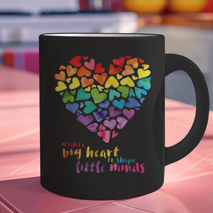 It Takes a Big Heart To Shape Little Minds Teacher Graphic Print Coffee Mug, gift for family, gift for coworker It Takes a Big Heart To Shape Little Minds Teacher Graphic Print Coffee Mug, gift for family, gift for coworker