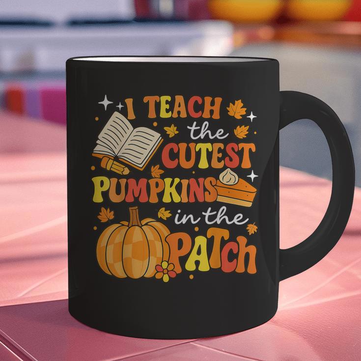 I Teach The Coolest Pumpkins In The Patch Teacher Halloween Graphic Print Coffee Mug, gift for family, gift for coworker