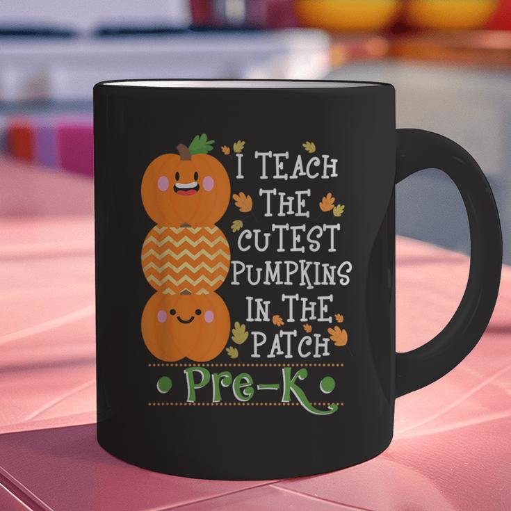 I Teach The Cutest Pumpkins In Patch Pre-K Halloween Teacher Graphic Print Coffee Mug, gift for family, gift for coworker