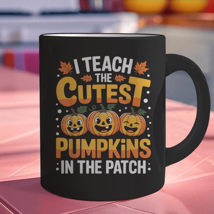 I Teach The Cutest Pumpkins Shirt Teachers Halloween Graphic Print Coffee Mug, gift for family, gift for coworker