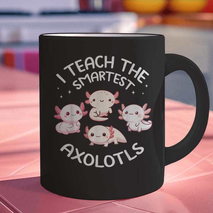 I Teach The Smartest Axolotls Cute Teacher Axolotl Graphic Print Coffee Mug, gift for family, gift for coworker