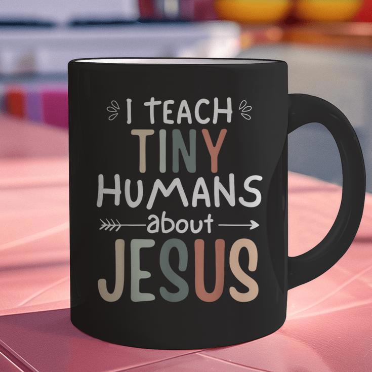 I Teach Tiny Humans About Jesus Teacher Sunday School Faith Graphic Print Coffee Mug, gift for family, gift for coworker I Teach Tiny Humans About Jesus Teacher Sunday School Faith Graphic Print Coffee Mug, gift for family, gift for coworker
