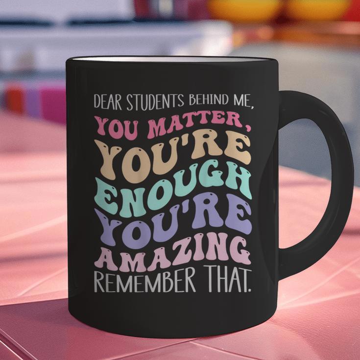 Teacher Dear Students Behind Me 1st Day Of School On Back Graphic Print Coffee Mug, gift for family, gift for coworker Teacher Dear Students Behind Me 1st Day Of School On Back Graphic Print Coffee Mug, gift for family, gift for coworker