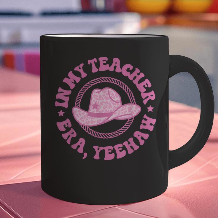 In My Teacher Era Yeehaw Pink Teacher Western Cowgirl Graphic Print Coffee Mug, gift for family, gift for coworker In My Teacher Era Yeehaw Pink Teacher Western Cowgirl Graphic Print Coffee Mug, gift for family, gift for coworker