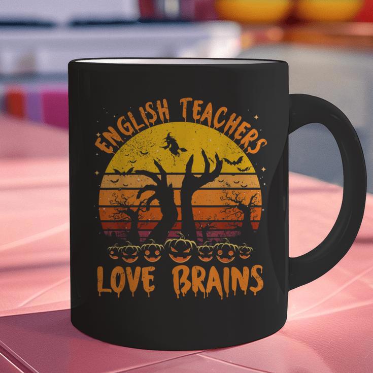 Teacher Halloween All English Teachers Love Brains Graphic Print Coffee Mug, English Teacher Mugs, gift for family, gift for coworker Teacher Halloween All English Teachers Love Brains Graphic Print Coffee Mug, English Teacher Mugs, gift for family, gift for coworker