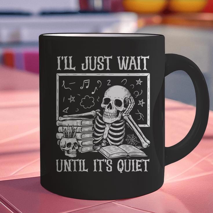 Teacher Halloween Shirt I'Ll Just Wait Until It's Quiet Graphic Print Coffee Mug, gift for family, gift for coworker