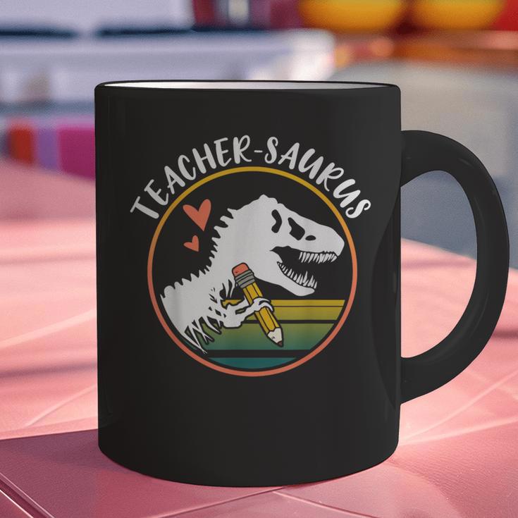 Teacher-Saurus Dinosaur Teacher Design T-Rex Design Graphic Print Coffee Mug, gift for family, gift for coworker Teacher-Saurus Dinosaur Teacher Design T-Rex Design Graphic Print Coffee Mug, gift for family, gift for coworker