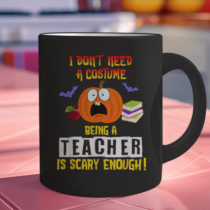 Being a Teacher Is Scary Enough Halloween Graphic Print Coffee Mug, gift for family, gift for coworker Being a Teacher Is Scary Enough Halloween Graphic Print Coffee Mug, gift for family, gift for coworker