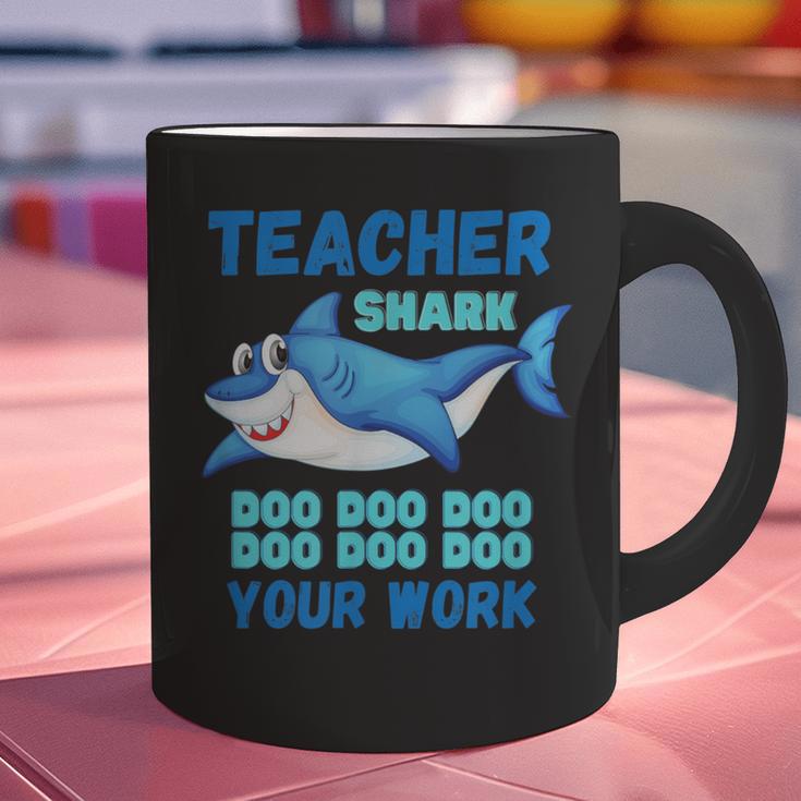 Teacher Shark Do Your Work Graphic Print Coffee Mug, gift for family, gift for coworker Teacher Shark Do Your Work Graphic Print Coffee Mug, gift for family, gift for coworker