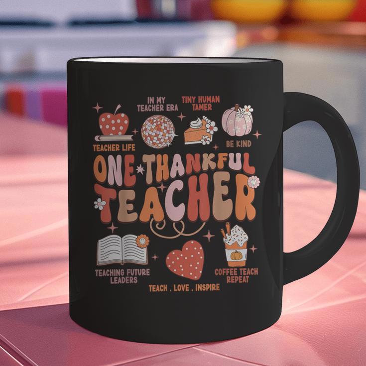 Teacher Thanksgiving Shirt Women One Thankful Teacher Fall Graphic Print Coffee Mug, gift for family, gift for coworker Teacher Thanksgiving Shirt Women One Thankful Teacher Fall Graphic Print Coffee Mug, gift for family, gift for coworker