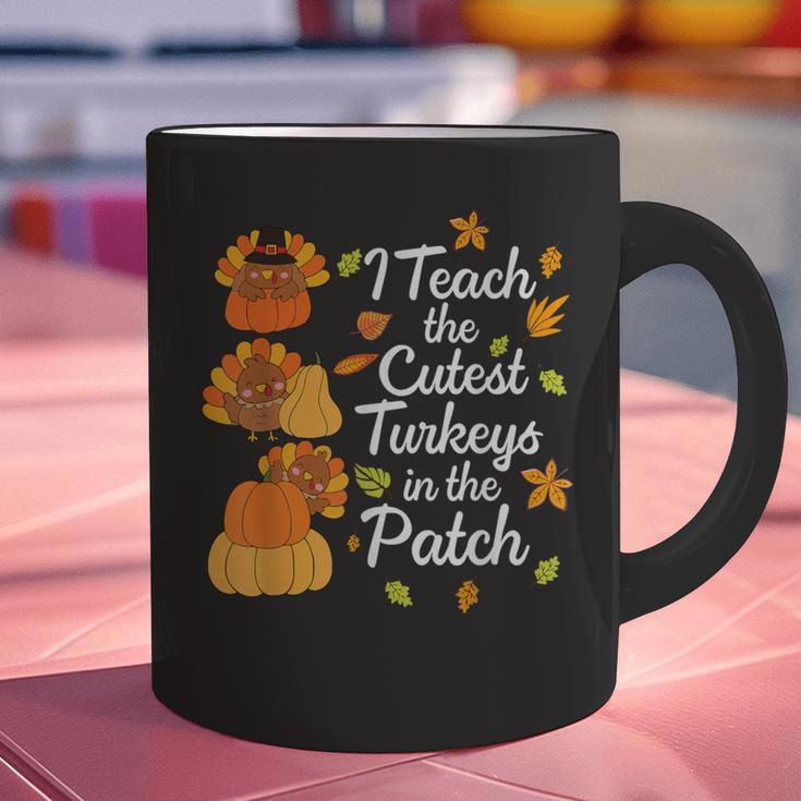 Teacher Thanksgiving I Teach The Cutest Turkeys In The Patch Graphic Print Coffee Mug, gift for family, gift for coworker Teacher Thanksgiving I Teach The Cutest Turkeys In The Patch Graphic Print Coffee Mug, gift for family, gift for coworker
