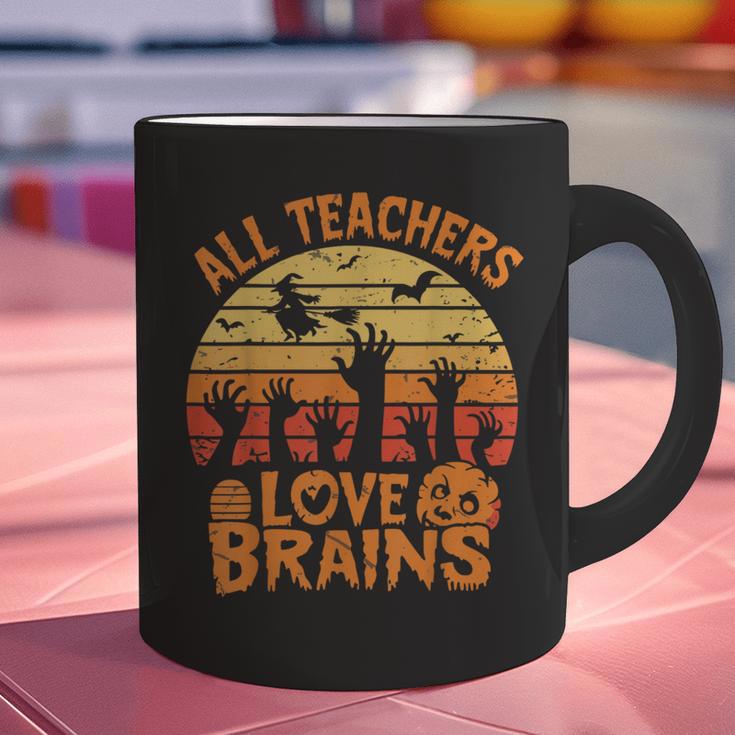All Teachers Love Brains Teachers Halloween Teacher Graphic Print Coffee Mug, gift for family, gift for coworker All Teachers Love Brains Teachers Halloween Teacher Graphic Print Coffee Mug, gift for family, gift for coworker