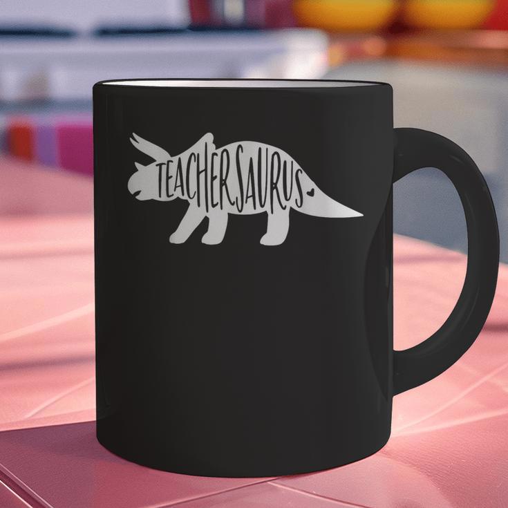Teachersaurus Like A Normal Teacher Awesome Dinosaur Teacher Men Women Girls Kids Graphic Print Coffee Mug, gift for family, gift for coworker