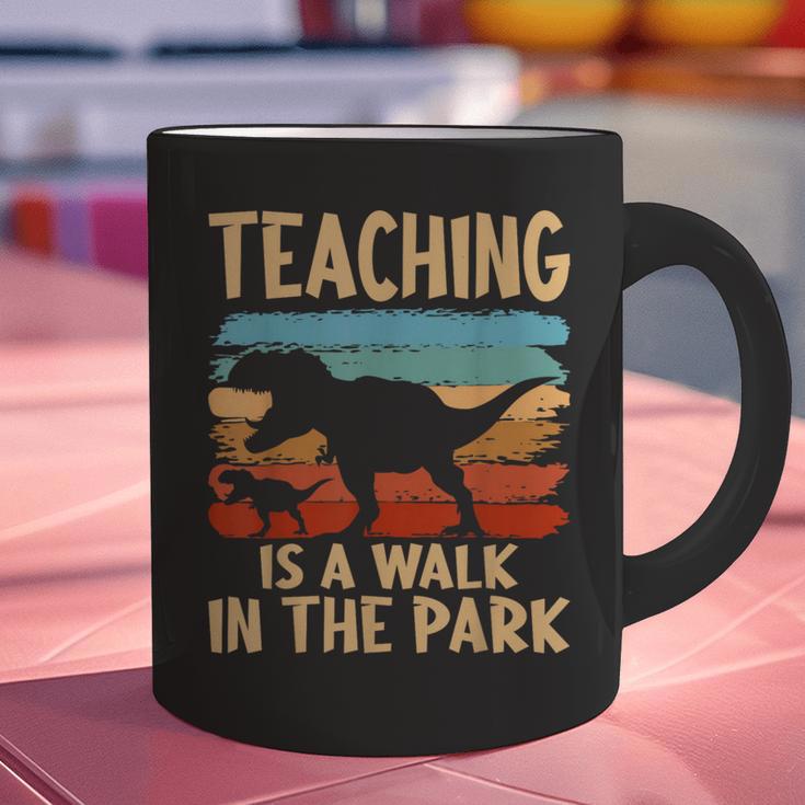 Teaching Is a Walk In Park Dinosaur Teacher Graphic Print Coffee Mug, gift for family, gift for coworker Teaching Is a Walk In Park Dinosaur Teacher Graphic Print Coffee Mug, gift for family, gift for coworker