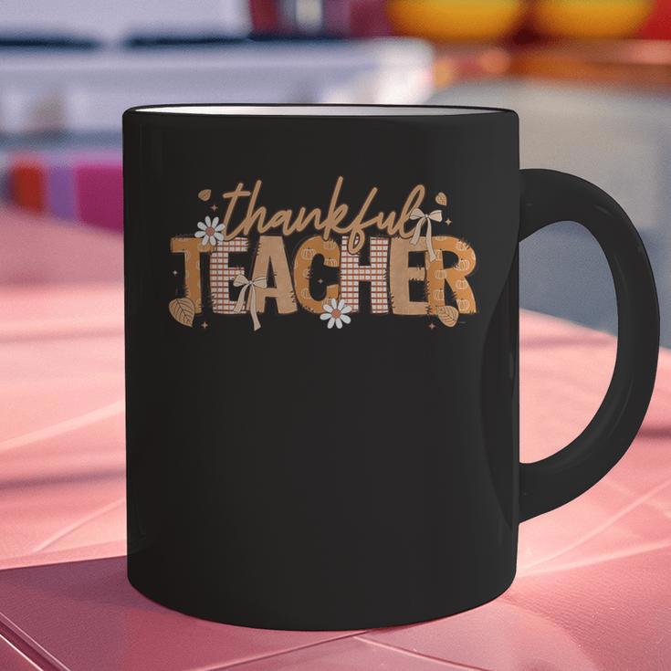Thankful Teacher Autumn Fall Teacher Thanksgiving Youth Graphic Print Coffee Mug, gift for family, gift for coworker Thankful Teacher Autumn Fall Teacher Thanksgiving Youth Graphic Print Coffee Mug, gift for family, gift for coworker