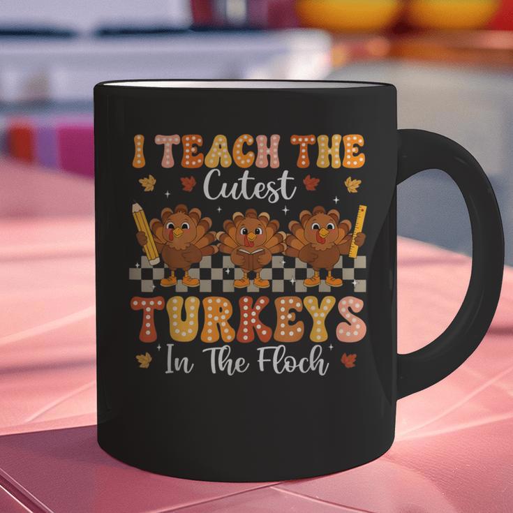 Thanksgiving Teacher I Teach The Cutest Turkeys In The Flock Graphic Print Coffee Mug, gift for family, gift for coworker Thanksgiving Teacher I Teach The Cutest Turkeys In The Flock Graphic Print Coffee Mug, gift for family, gift for coworker