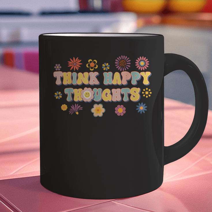 Think Happy Thoughts Teens Spring Positive Message Teachers For Men Women Girls Kids Graphic Print Coffee Mug, gift for family, gift for coworker Think Happy Thoughts Teens Spring Positive Message Teachers For Men Women Girls Kids Graphic Print Coffee Mug, gift for family, gift for coworker