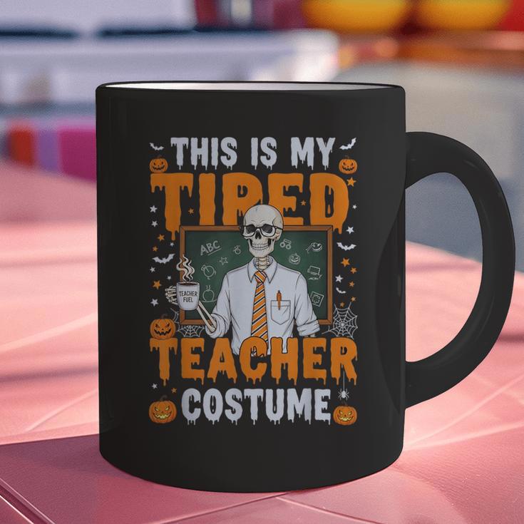 This Is My Tired Teacher Costume Halloween Costumes Graphic Print Coffee Mug, gift for family, gift for coworker