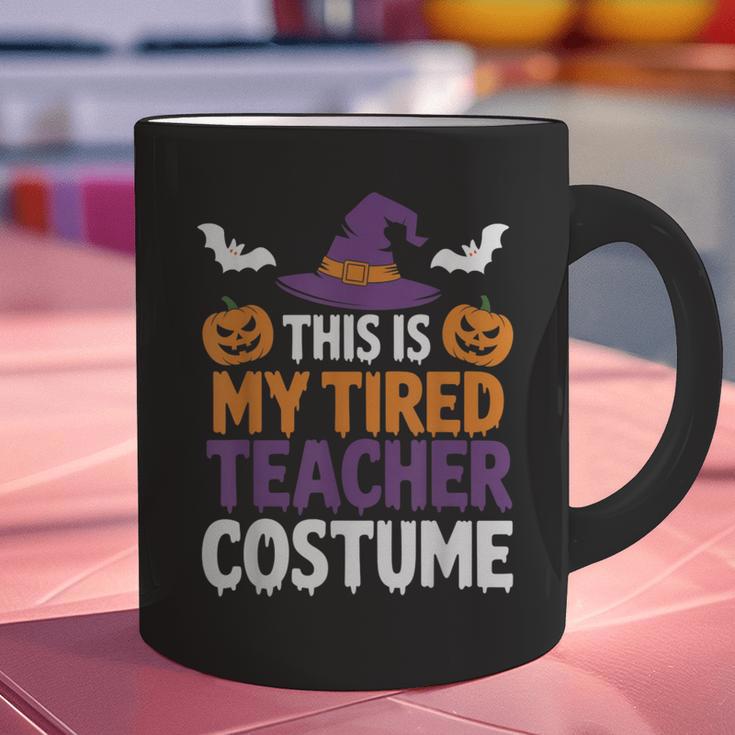 Tired Teacher Costume For Humor Halloween Graphic Print Coffee Mug, gift for family, gift for coworker Tired Teacher Costume For Humor Halloween Graphic Print Coffee Mug, gift for family, gift for coworker