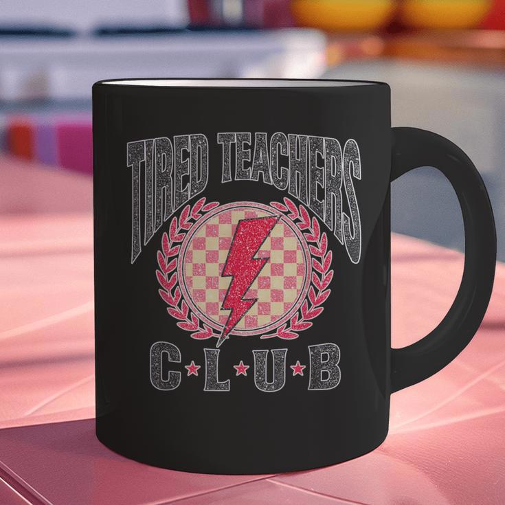 Tired Teachers Club Study Lover School Apparel Graphic Print Coffee Mug, gift for family, gift for coworker Tired Teachers Club Study Lover School Apparel Graphic Print Coffee Mug, gift for family, gift for coworker