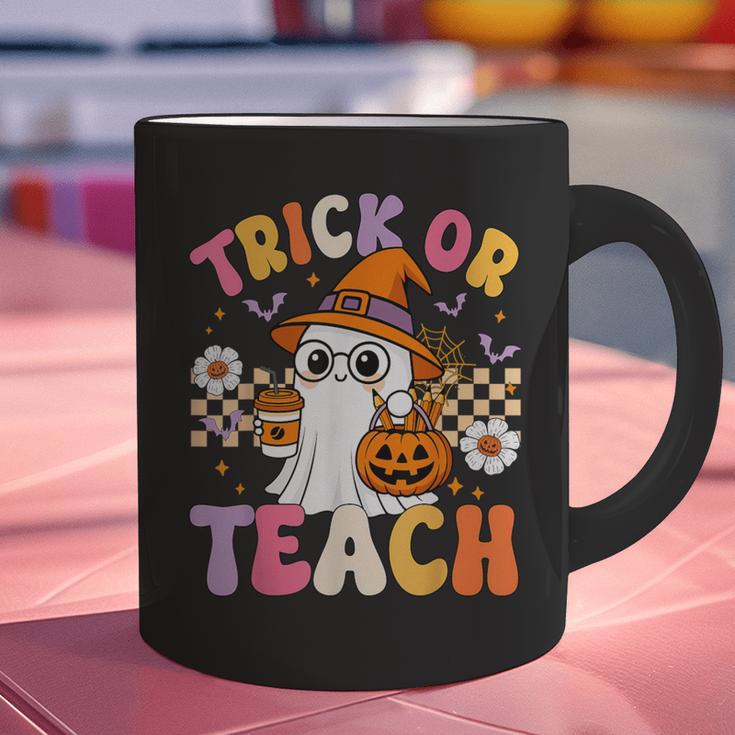 Trick Or Teach Cute Ghost Coffee Pumpkins Halloween Teacher Graphic Print Coffee Mug, gift for family, gift for coworker Trick Or Teach Cute Ghost Coffee Pumpkins Halloween Teacher Graphic Print Coffee Mug, gift for family, gift for coworker