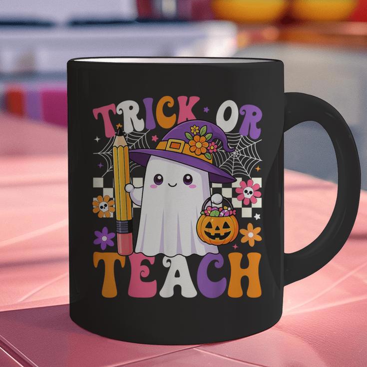 Trick Or Teach Teacher Pencil Ghost Halloween Teacher Graphic Print Coffee Mug, gift for family, gift for coworker Trick Or Teach Teacher Pencil Ghost Halloween Teacher Graphic Print Coffee Mug, gift for family, gift for coworker