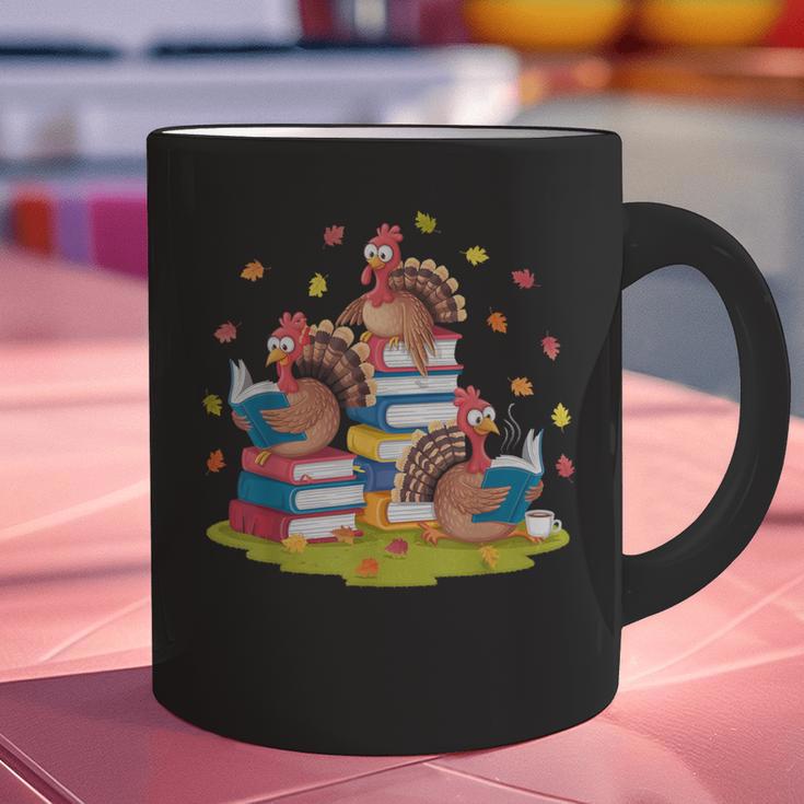 Turkey Reading Books Fall Season Thanksgiving Teacher Book Graphic Print Coffee Mug, gift for family, gift for coworker Turkey Reading Books Fall Season Thanksgiving Teacher Book Graphic Print Coffee Mug, gift for family, gift for coworker