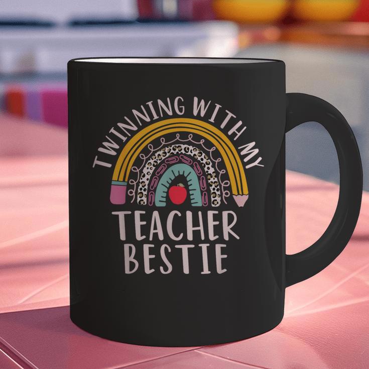 Twinning With My Teacher Bestie Spirit Week Girls Day Kids Graphic Print Coffee Mug, gift for family, gift for coworker Twinning With My Teacher Bestie Spirit Week Girls Day Kids Graphic Print Coffee Mug, gift for family, gift for coworker