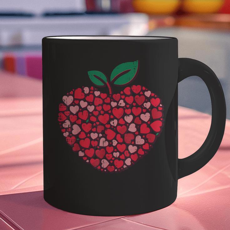 Valentines Day Teacher Hearts Apple Love Teach Women Men Graphic Print Coffee Mug, gift for family, gift for coworker Valentines Day Teacher Hearts Apple Love Teach Women Men Graphic Print Coffee Mug, gift for family, gift for coworker
