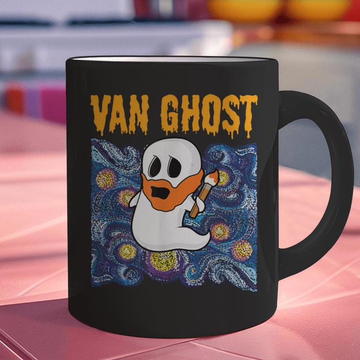 Van Ghost Art Teacher Halloween Van Gogh Starry Night Graphic Print Coffee Mug, gift for family, gift for coworker Van Ghost Art Teacher Halloween Van Gogh Starry Night Graphic Print Coffee Mug, gift for family, gift for coworker
