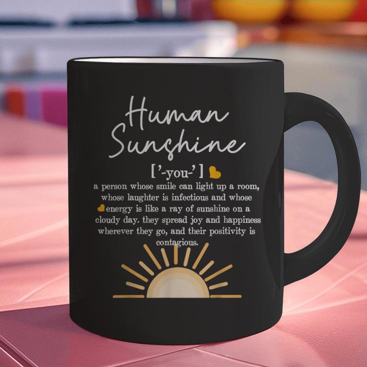 Vintage Human Sunshine Definition Teachers Mom Boss Women Graphic Print Coffee Mug, gift for family, gift for coworker