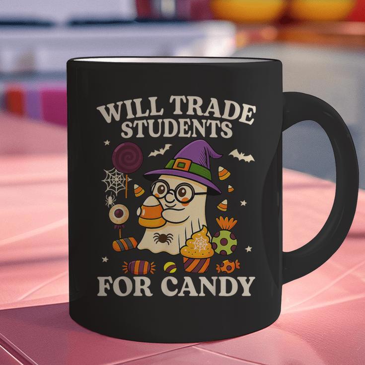 Will Trade Students For Candy Teacher Ghost Halloween Graphic Print Coffee Mug, gift for family, gift for coworker Will Trade Students For Candy Teacher Ghost Halloween Graphic Print Coffee Mug, gift for family, gift for coworker