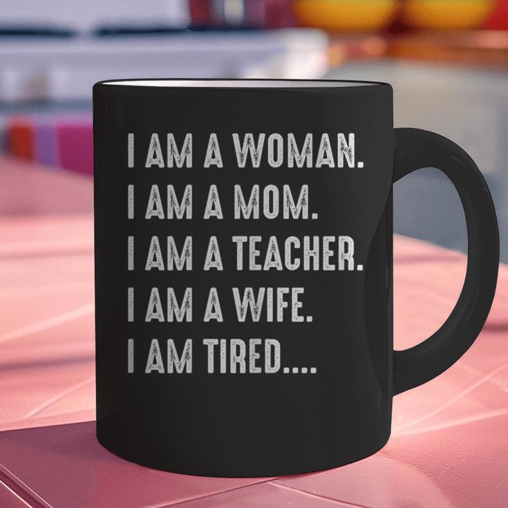 Woman Mom Teacher Wife TIRED T Shirt Cute Mom Teacher Shirts Graphic Print Coffee Mug, gift for family, gift for coworker Woman Mom Teacher Wife TIRED T Shirt Cute Mom Teacher Shirts Graphic Print Coffee Mug, gift for family, gift for coworker